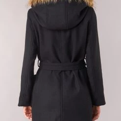 Vêtements Femme Manteaux Betty London JORREY Noir -Manteaux Soldes Magasin 10951425 500 E