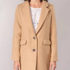 Vêtements Femme Manteaux Betty London JRUDON Beige -Manteaux Soldes Magasin 11258646 500 D