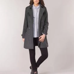 Vêtements Femme Manteaux Casual Attitude HAIELLI Gris