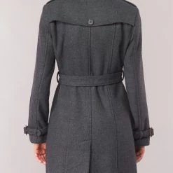 Vêtements Femme Manteaux Casual Attitude HAIELLI Gris -Manteaux Soldes Magasin 11549420 500 E