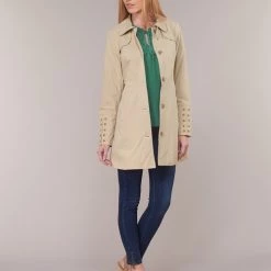 Vêtements Femme Trenchs Cream ANNABELL Beige -Manteaux Soldes Magasin 11733344 500 C