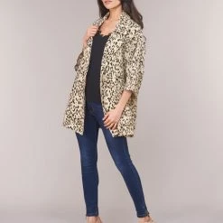 Vêtements Femme Trenchs See U Soon GARAGA Beige -Manteaux Soldes Magasin 11740295 500 C