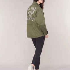 Vêtements Femme Parkas Only ONLVERA Kaki 9 Vêtements Femme Parkas Only ONLVERA Kaki -Manteaux Soldes Magasin 15076424 500 C