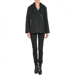 Vêtements Femme Manteaux Suncoo ERWAN Noir -Manteaux Soldes Magasin 1518376 500 C