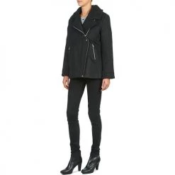 Vêtements Femme Manteaux Suncoo ERWAN Noir -Manteaux Soldes Magasin 1518376 500 D