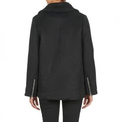 Vêtements Femme Manteaux Suncoo ERWAN Noir -Manteaux Soldes Magasin 1518376 500 E