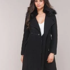 VĂȘtements Femme Manteaux Moony Mood PITELA Noir