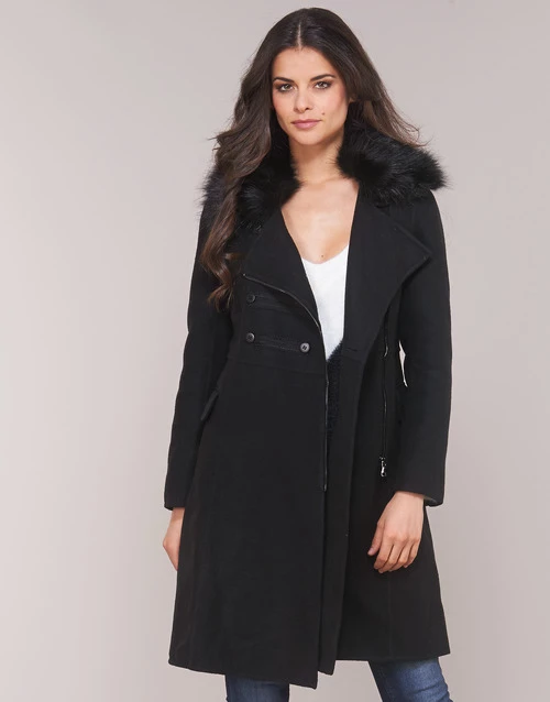 Vêtements Femme Manteaux Moony Mood PITELA Noir 3 Vêtements Femme Manteaux Moony Mood PITELA Noir