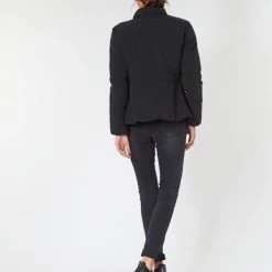 Vêtements Femme Doudounes Emporio Armani 6G2B78-2NUHZ-1001 Noir -Manteaux Soldes Magasin 15372930 500 D