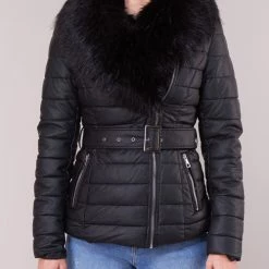 Vêtements Femme Doudounes Moony Mood POUVE Noir -Manteaux Soldes Magasin 15452280 500 D