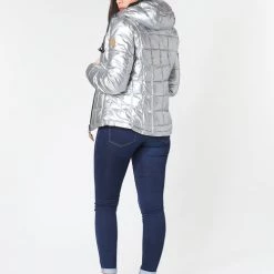 Vêtements Femme Doudounes 80DB Original NICKI Argent -Manteaux Soldes Magasin 15473294 500 D