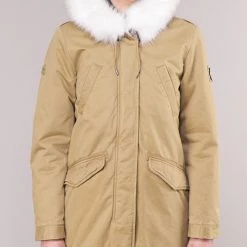 Vêtements Femme Parkas Superdry FALCON ROOKIE PARKA Camel -Manteaux Soldes Magasin 15473753 500 D