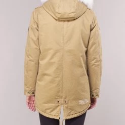 Vêtements Femme Parkas Superdry FALCON ROOKIE PARKA Camel -Manteaux Soldes Magasin 15473753 500 E