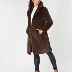 Vêtements Femme Manteaux Oakwood CYBER Marron -Manteaux Soldes Magasin 15514335 500 C