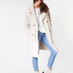 Vêtements Femme Manteaux Oakwood AMAZING Beige -Manteaux Soldes Magasin 15514340 500 C