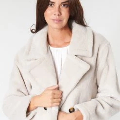 Vêtements Femme Manteaux Oakwood AMAZING Beige -Manteaux Soldes Magasin 15514340 500 E