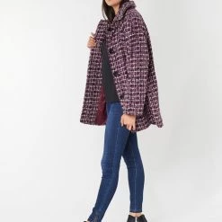 Vêtements Femme Manteaux Smash RACHEL Rouge -Manteaux Soldes Magasin 15545971 500 C