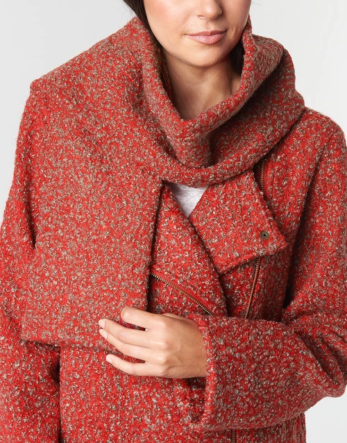 Vêtements Femme Manteaux Smash LINETTE Rouge 7 Vêtements Femme Manteaux Smash LINETTE Rouge – Image 5