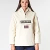 Vêtements Femme Parkas Napapijri RAINFOREST WINTER Blanc -Manteaux Soldes Magasin 15558550 500 B