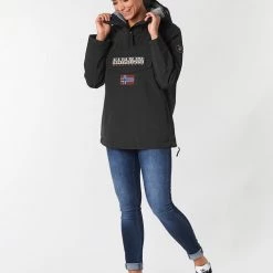 Vêtements Femme Parkas Napapijri RAINFOREST WINTER Noir -Manteaux Soldes Magasin 15558552 500 C