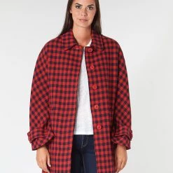 VĂȘtements Femme Manteaux Benetton SIDUDEL Marron / Multicolore