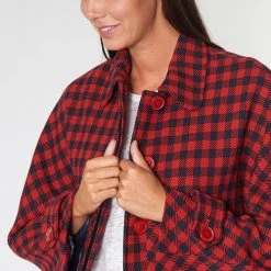 Vêtements Femme Manteaux Benetton SIDUDEL Marron / Multicolore -Manteaux Soldes Magasin 15611342 500 E