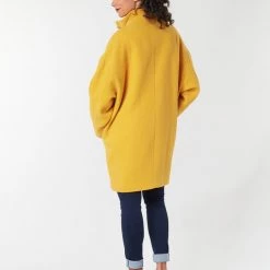 Vêtements Femme Manteaux Benetton STORI Jaune 10 Vêtements Femme Manteaux Benetton STORI Jaune -Manteaux Soldes Magasin 15611348 500 D