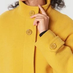 Vêtements Femme Manteaux Benetton STORI Jaune 11 Vêtements Femme Manteaux Benetton STORI Jaune -Manteaux Soldes Magasin 15611348 500 E