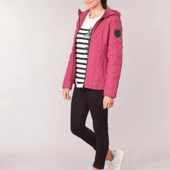 Vêtements Femme Doudounes Desigual EDIMBURGO Rouge -Manteaux Soldes Magasin 15626681 500 C