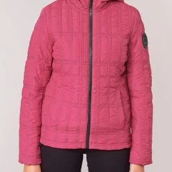 Vêtements Femme Doudounes Desigual EDIMBURGO Rouge -Manteaux Soldes Magasin 15626681 500 D