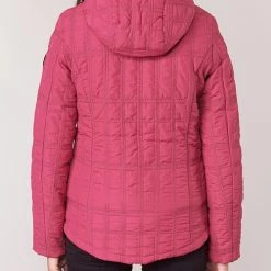 Vêtements Femme Doudounes Desigual EDIMBURGO Rouge -Manteaux Soldes Magasin 15626681 500 E