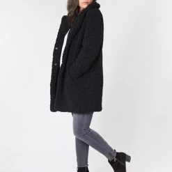 Vêtements Femme Manteaux Noisy May NMGABI Noir -Manteaux Soldes Magasin 15668469 500 C