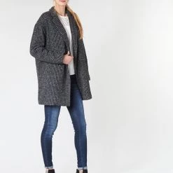 Vêtements Femme Manteaux Le Temps des Cerises GRACE Noir -Manteaux Soldes Magasin 15683623 500 C