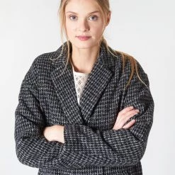 Vêtements Femme Manteaux Le Temps des Cerises GRACE Noir -Manteaux Soldes Magasin 15683623 500 E