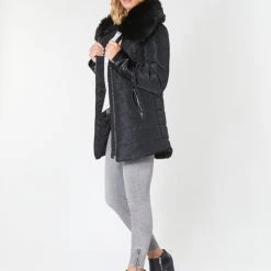 Vêtements Femme Doudounes Betty London LACAMAS Noir -Manteaux Soldes Magasin 15789624 500 C