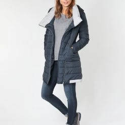 Vêtements Femme Doudounes Betty London LOLAPO Bleu marine -Manteaux Soldes Magasin 15789731 500 C