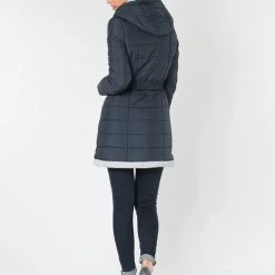 Vêtements Femme Doudounes Betty London LOLAPO Bleu marine -Manteaux Soldes Magasin 15789731 500 D
