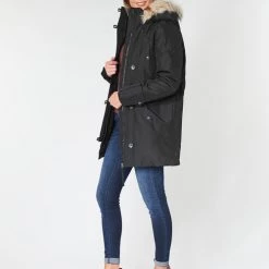 Vêtements Femme Parkas Vero Moda VMEXCURSION EXPEDITION Noir -Manteaux Soldes Magasin 15802729 500 C