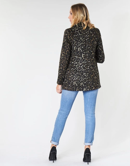 Vêtements Femme Manteaux Vero Moda VMCOCOLEOPARD Marron 6 Vêtements Femme Manteaux Vero Moda VMCOCOLEOPARD Marron – Image 4