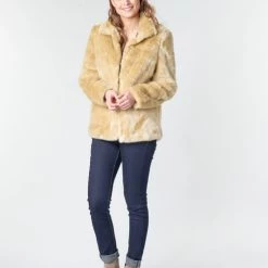 Vêtements Femme Manteaux Vero Moda VMMINK Beige -Manteaux Soldes Magasin 15802746 500 C
