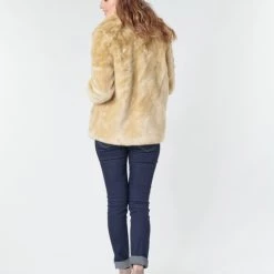 Vêtements Femme Manteaux Vero Moda VMMINK Beige -Manteaux Soldes Magasin 15802746 500 D