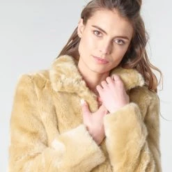Vêtements Femme Manteaux Vero Moda VMMINK Beige -Manteaux Soldes Magasin 15802746 500 E