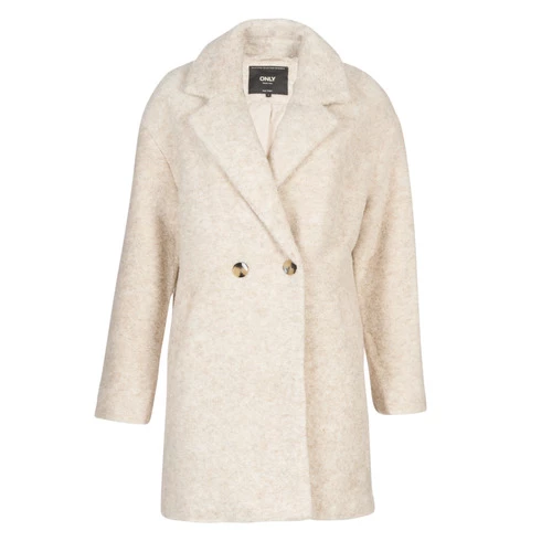 Vêtements Femme Manteaux Only ONLNINA Beige 4 Vêtements Femme Manteaux Only ONLNINA Beige – Image 2