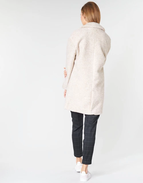 Vêtements Femme Manteaux Only ONLNINA Beige 6 Vêtements Femme Manteaux Only ONLNINA Beige – Image 4