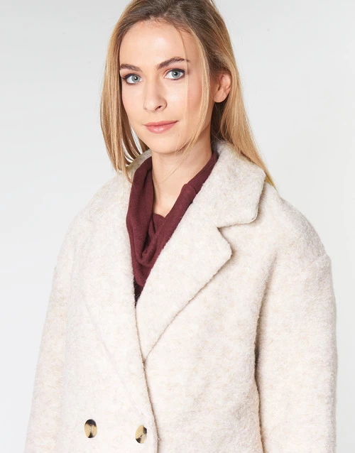 Vêtements Femme Manteaux Only ONLNINA Beige 7 Vêtements Femme Manteaux Only ONLNINA Beige – Image 5