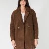 Vêtements Femme Manteaux Only ONLNINA Marron -Manteaux Soldes Magasin 15911507 500 B