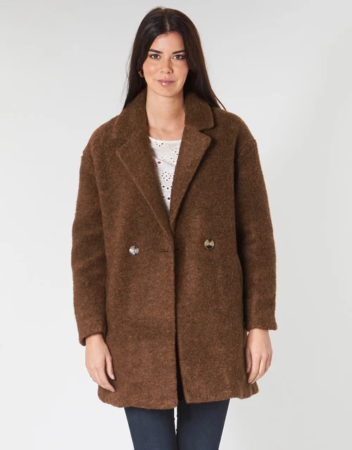 Vêtements Femme Manteaux Only ONLNINA Marron 3 Vêtements Femme Manteaux Only ONLNINA Marron
