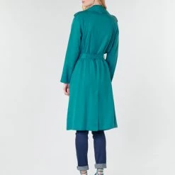 Vêtements Femme Trenchs One Step DAWY Bleu -Manteaux Soldes Magasin 16454462 500 D