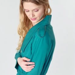 Vêtements Femme Trenchs One Step DAWY Bleu -Manteaux Soldes Magasin 16454462 500 E