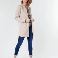 Vêtements Femme Manteaux Only ONLSOHO Beige -Manteaux Soldes Magasin 16927934 500 C